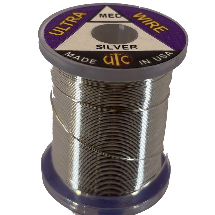 Utc Ultra Wire Extra Bright Silver Fly Tying Materials